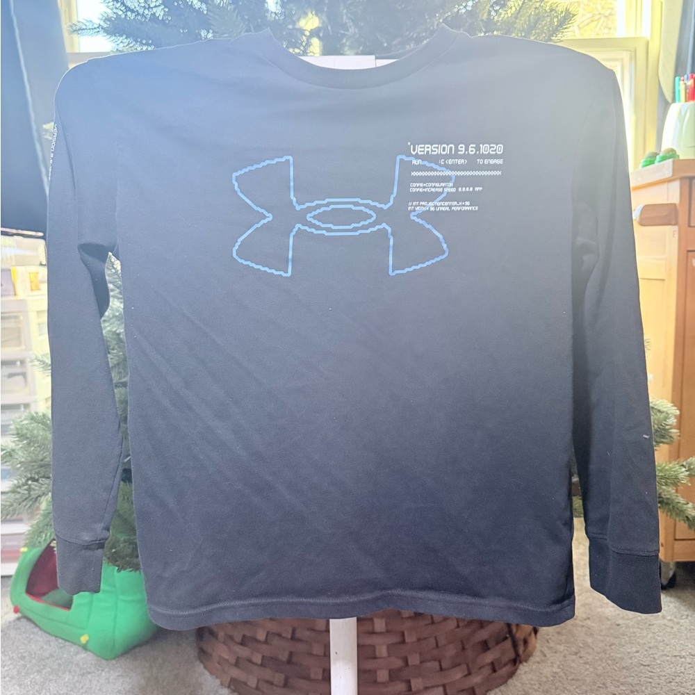 Under Armour Kids Black Long Sleeve Tee